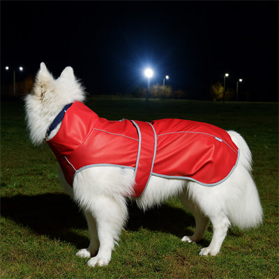 Imperméable pour chien prempro rouge, blanc, chien