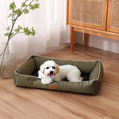 Panier chien ComfortableWashable vert coucher chien
