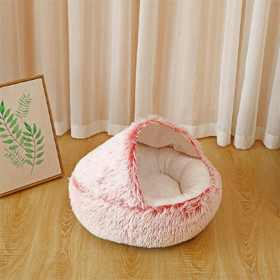 Panier chien SustainableComfortable rose salon blanc chien