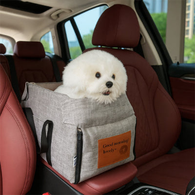 Siège auto chien ReliableComfort gris voiture blanc chien