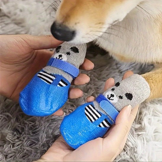 chaussure-pour-chien-dogs-chien-bleu