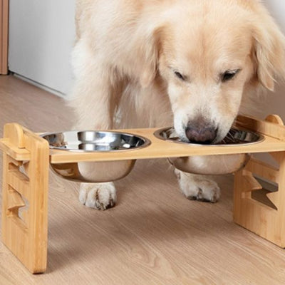 Gamelle chien Bow brun mange chien