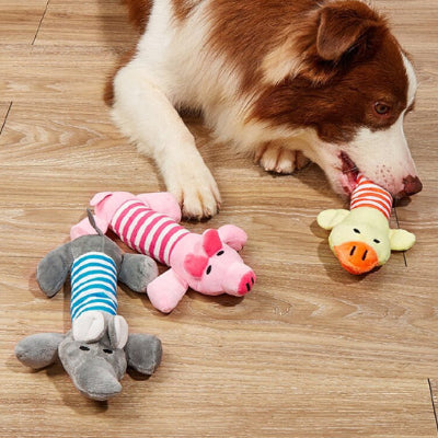 Jouet chien duraligent gris trois couleurs chien