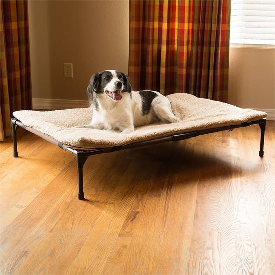 lit-de-camp-pour-chien-campbed-cien-noir-blanc