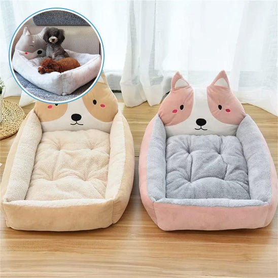 lit-pour-chien-bed-chien-rose-beige
