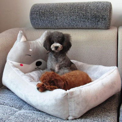 Lit pour chien Dog chien brun, gris