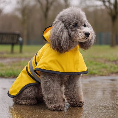 Manteau pour chien final gris, jaune chien