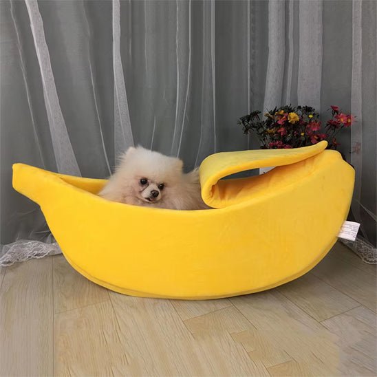 niche-chien-interieur-doghouse-chien-coucher-banane
