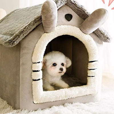 Niche pour chien intérieur Tchoupi niche coucher blanc chien