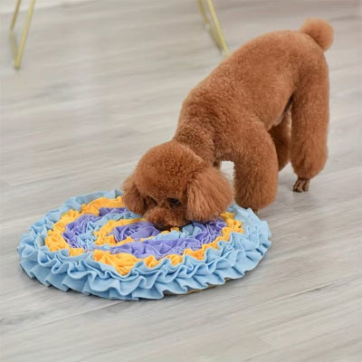 Tapis de fouille digging bleu, brun, chien