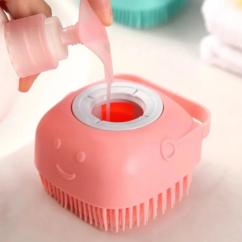 brosse-chien-cleantoutou-chien-rose