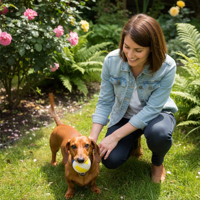 Balle chien Indestructible volleyball debout brun chien
