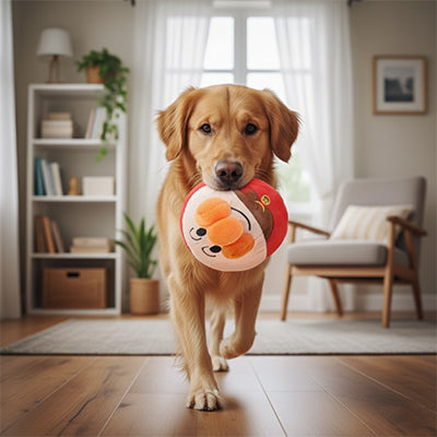 Balle pour chien ExtremelyDurable superman du pain brun chien