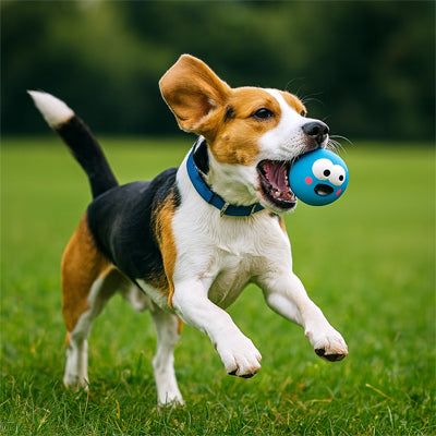 Balle pour chien HighlyResistant bleu noir courir chien