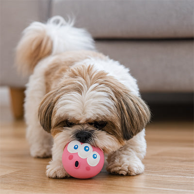 Balle pour chien HighlyResistant rose crème salon chien