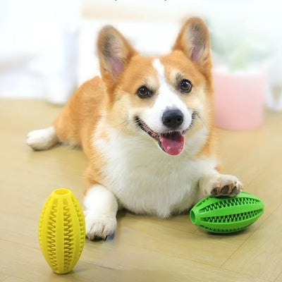 Balle pour chien UltimateDurabi vert jaune brun chien