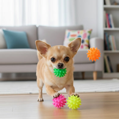 Balle pour chien UltraDurable aléatoire courir brun chien