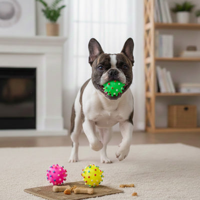 Balle pour chien UltraDurable aléatoire noir blanc, sauter chien