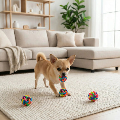 Balle pour chien UltraRebond cloche brun salon chien