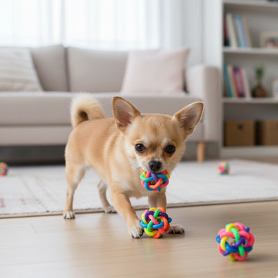 Balle pour chien UltraRebond cloche debout brun chien