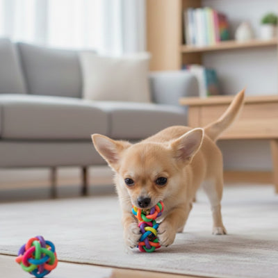 Balle pour chien UltraRebond cloche salon brun chien