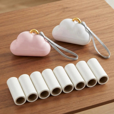 Brosse anti poil CanBeReusable blanc rose chien