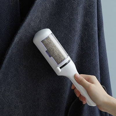 Brosse anti poil TheEffective blanc manteau chien