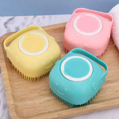 Brosse chien CleanToutou rose bleu jaune chien