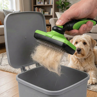 Brosse chien SerbStreinigend vert poubelle chien