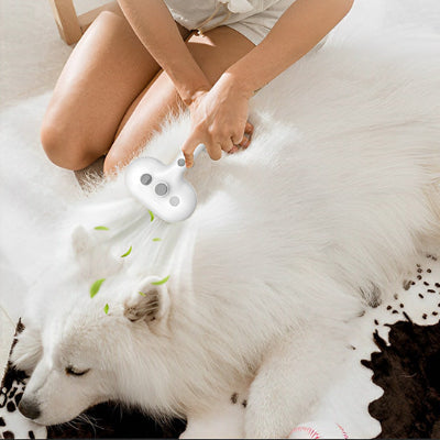 Brosse pour chien AntiMuePremium blanc coucher chien