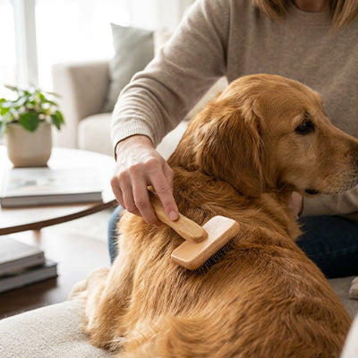 Brosse pour chien GentleAntiKnots bois coucher brun chien