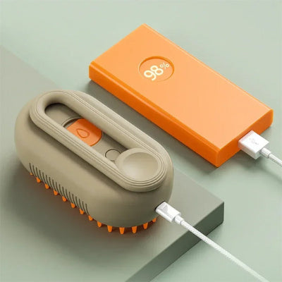 Brosse pour chien GlossyCoat beige orange chien
