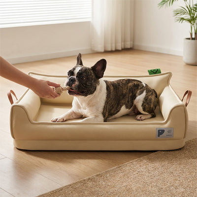 Canape pour chien ConfortElegant blanc coucher chien