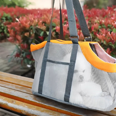 Chien sac de transport DogRier orange vide chien