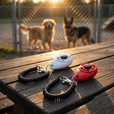 Clicker chien ProfessionalDog blanc rouge chien
