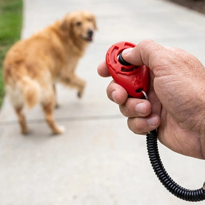 Clicker chien ProfessionalDog rouge marche chien
