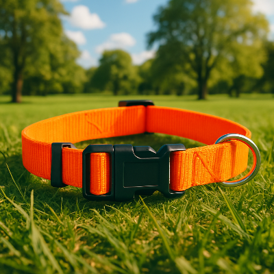 Collier lumineux chien DogLight orange chien