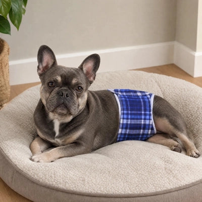 Couche pour chien UltraAbsorbants bleu, coucher, chien