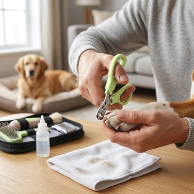 Coupe griffe chien ProfessionalExpert vert, coupe patte chien