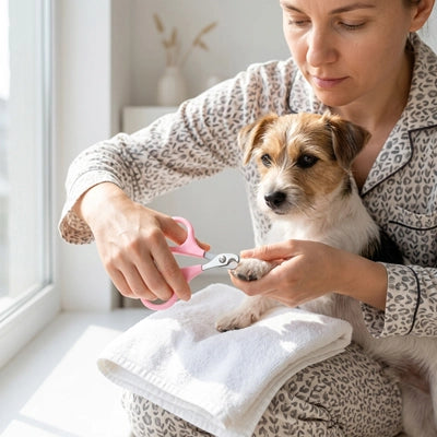 Coupe griffe chien ProfessionalSecurity rose patte chien