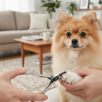 Coupe griffe chien TheSafest argent assis chien