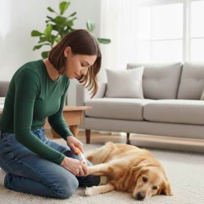 Coupe griffe pour chien ReliableProfes orange, coucher, femme chien