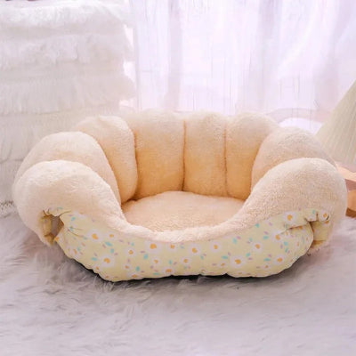Coussin déhoussable chien DogCushion jaune chien