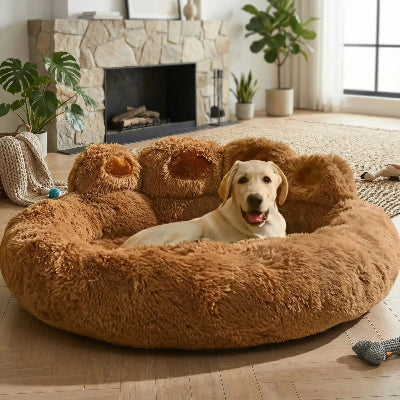 Coussin pour chien CushionDog brun, blanc chien