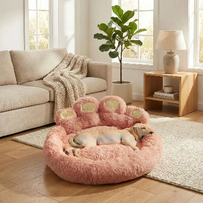 Coussin pour chien CushionDog rose blanc chien