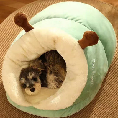 Coussin pour chien CushionedDog brun vert coucher chien