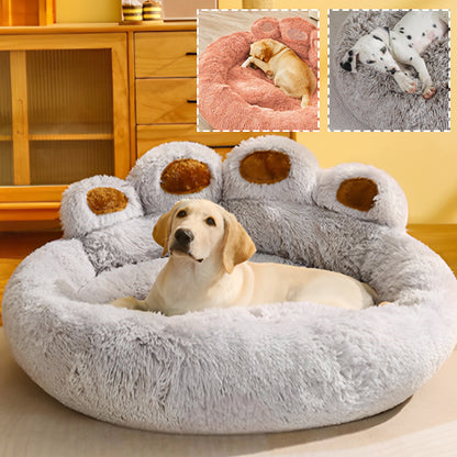Coussin-pour-chien-gris-clair