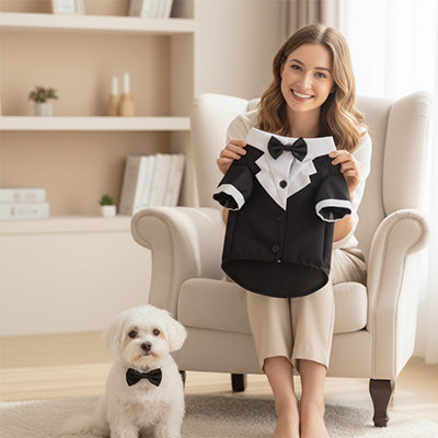 Déguisement chien ComfortPremium noir femme costume chien