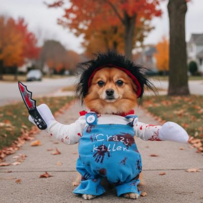Déguisement chien Halloween DogCostumes tueur fou foret chien