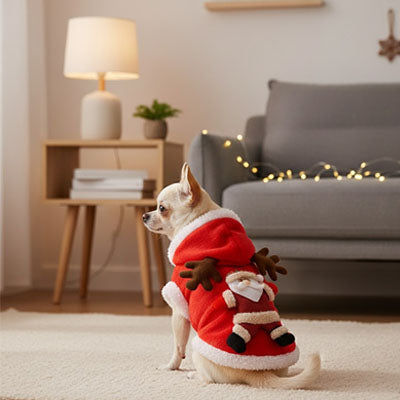 Déguisement chien OriginalParty Père Noël salon chien